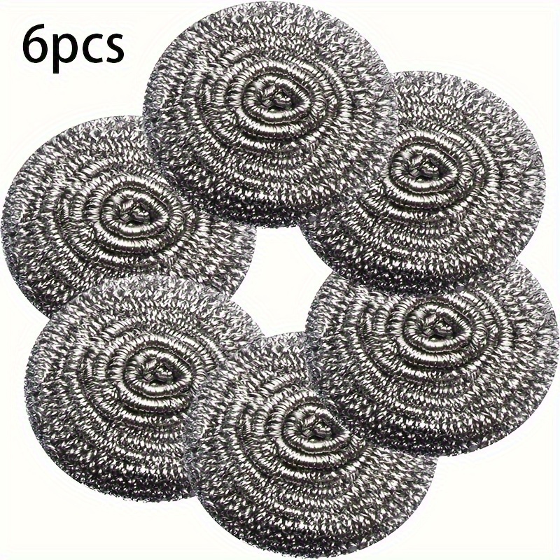 

6pcs Steel Wool Scouring - Cleaning For , , & Sinks | Household Cleaning