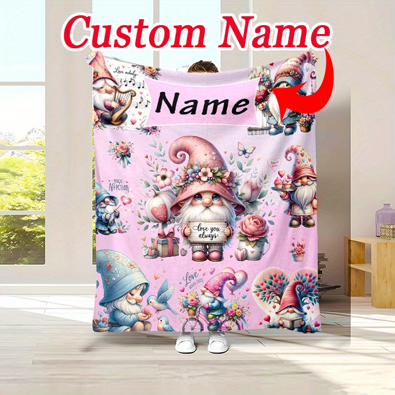 

Personalized Blanket - For Nap, Camping & Christmas Decor, Polyester , For