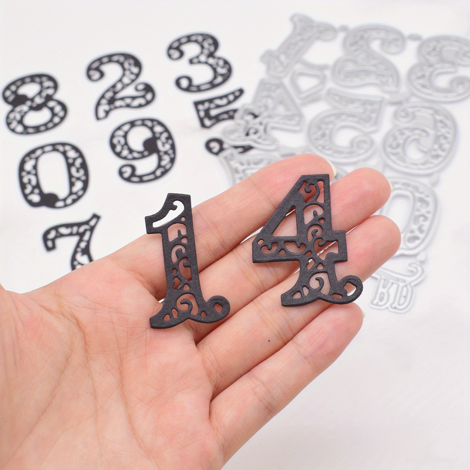 

1pc Large 0-9 Number Date Month Years Metal Cutting Dies For Scrapbooking Album Birthday Card Making Paper Craft