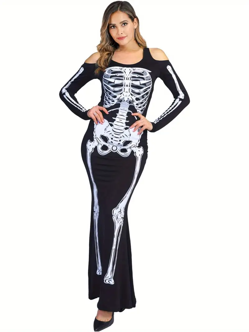 womens skeleton costume witch jumpsuit scary halloween adult - Temu womens skeleton costume witch jumpsuit scary halloween adult - Temu