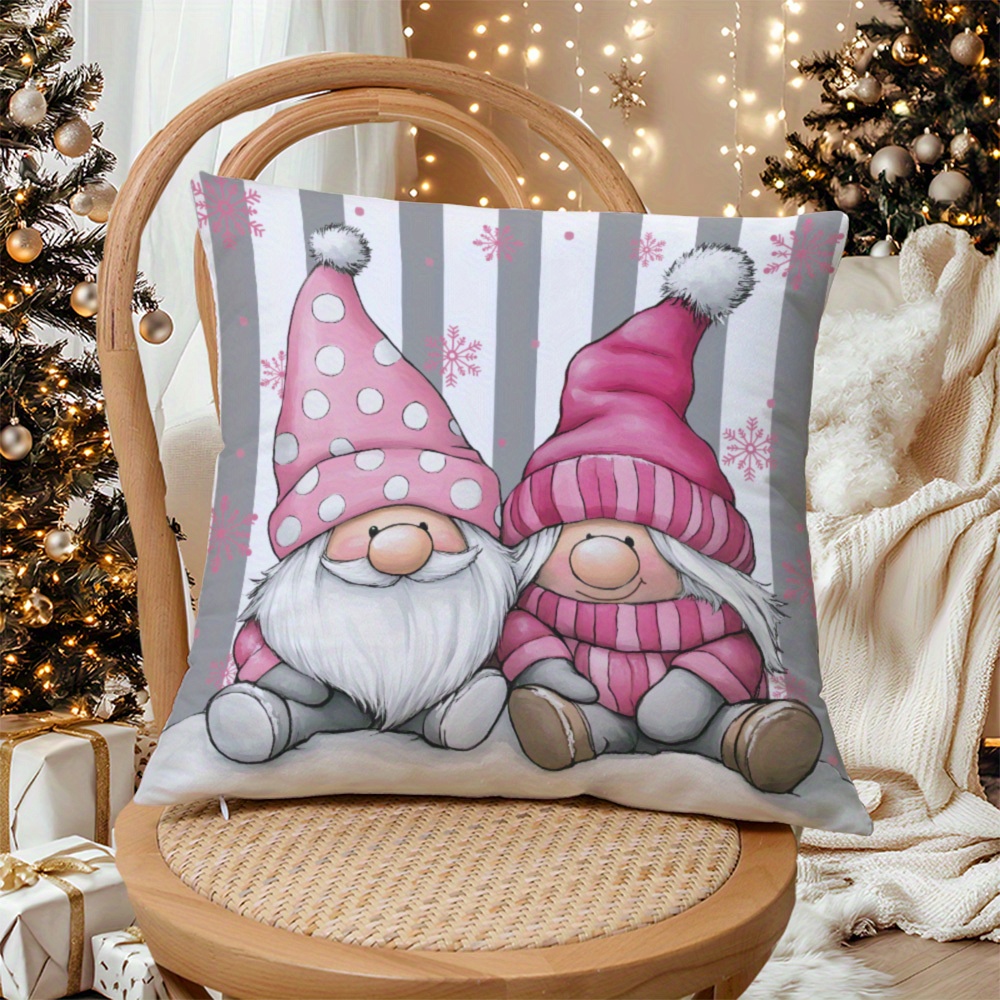 

1pc Christmas & , , Contemporary , , , Cushion For Sofa, Bed, Car, Decor, Washable ( Not Included)