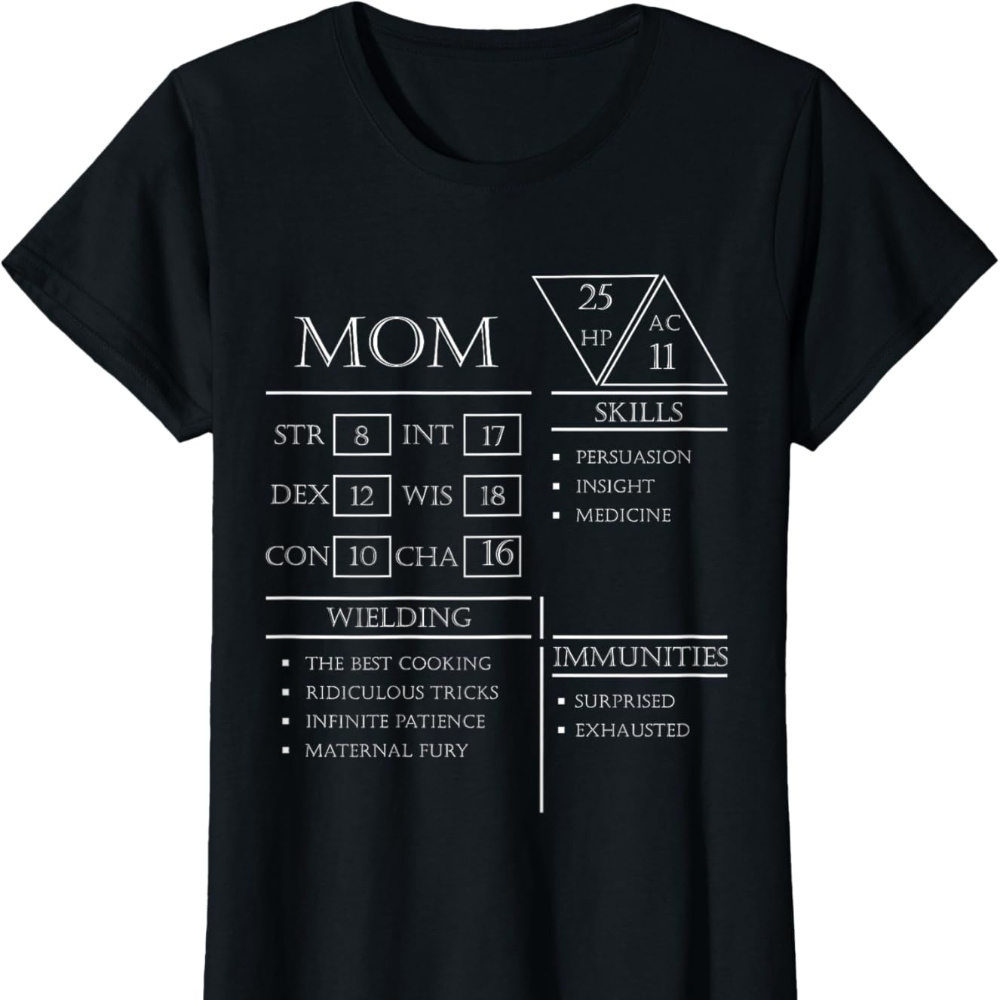 

Role Playing Dice Gamer Dragon Mother Skills Wielding T-shirt