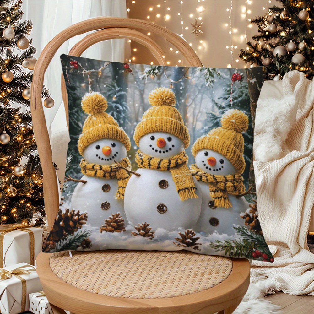 

Snowman Hat - , For Sofa & Bed Decor, Christmas ( Not Included)