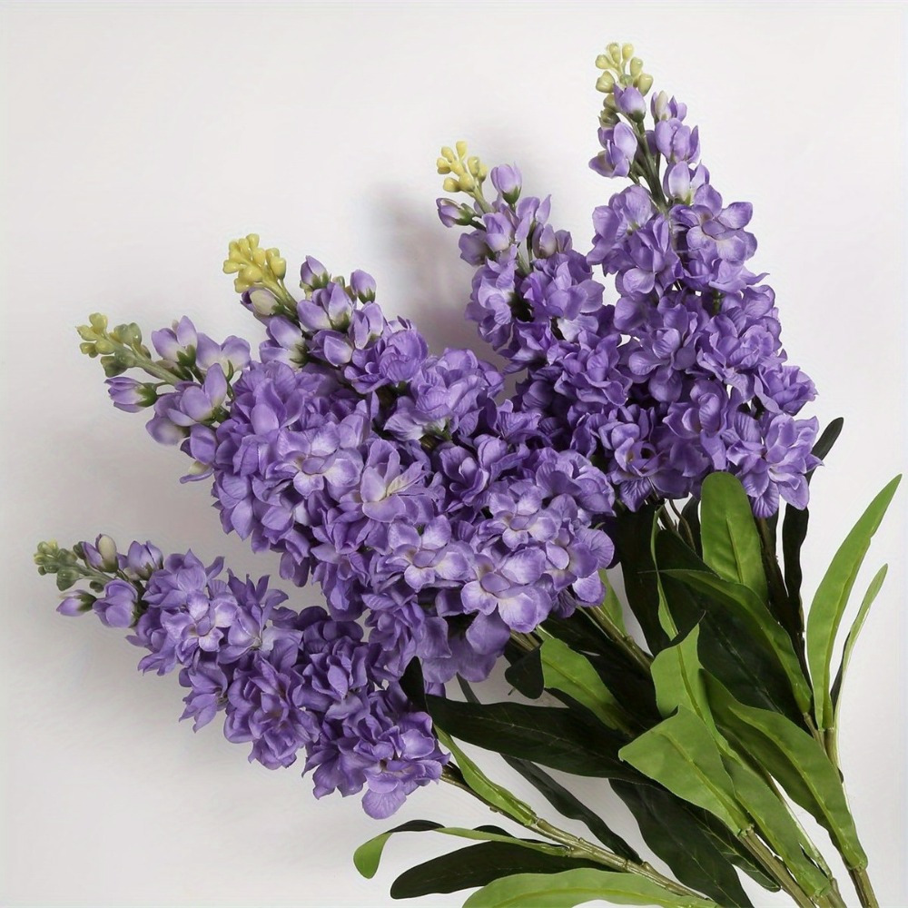 

6pcs Purple Snapdragon Artificial Flowers With Long Stems - 31.50in Floral Arrangement For Tall Vase, Home Decor, Wedding Table Centerpieces, And Holiday Decorations, Flower Decorations