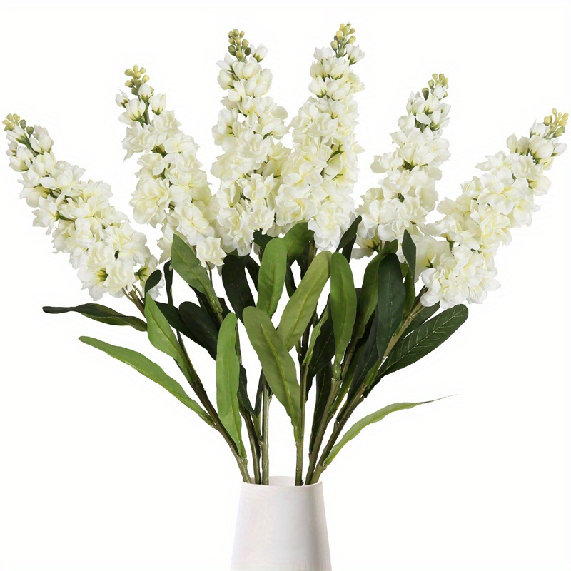 Image of Set Of 4 Long-stemmed Artificial Purple Snapdragon Flowers, Measuring 31.50 Inches, Perfect For Decorating Tall Vases In Home, Garden, Or Wedding Settings