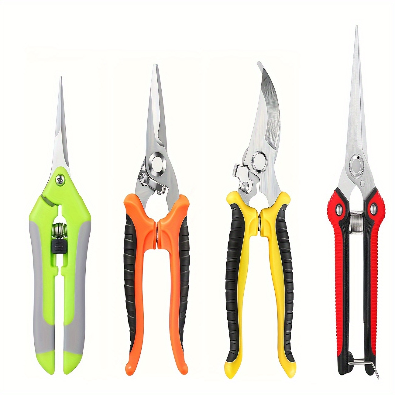 

4pcs Steel Pruning Shears Set - Gardening & For Trimming , ( )