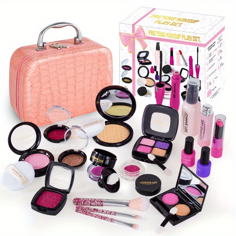 makeup toy  s simulation jewelry toy non paintable model without real cosmetics makeup cosmetic handbag for girls playing house gift for   suitable for birthday christmas and halloween