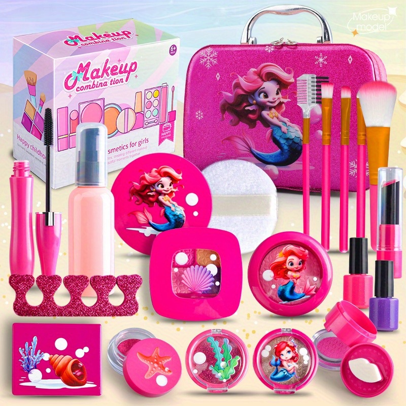 makeup toy  s simulation jewelry toy non paintable model without real cosmetics makeup cosmetic handbag for girls playing house gift for   suitable for birthday christmas and halloween 0