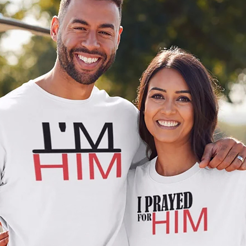 

T- - I Prayed For Him - Matching T-shirts - - Matching T-shirts - Christian - Shirts