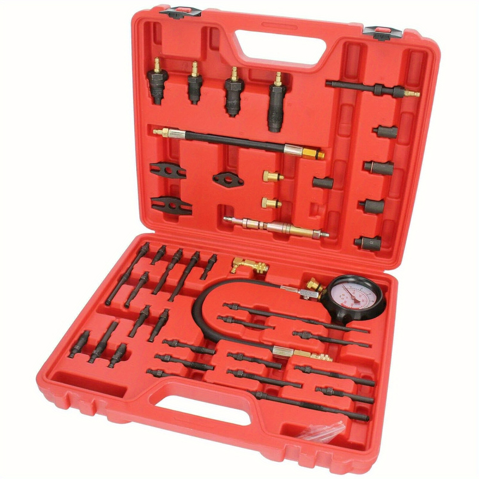 Compression Tester, Universal Compression Tester 0-40 Bar Compression Meter Compression Meter For Gasoline And Engines