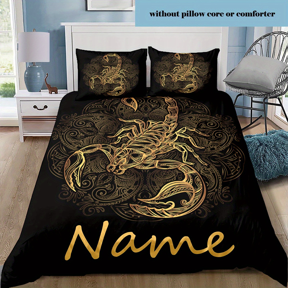 

3d Name Bedding Set - Duvet Cover And 2 Pillowcases - Washable, , (1 Duvet Cover + 2 Pillowcases, No )