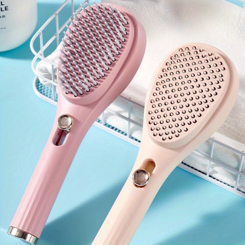 

-cleaning Hair Brush - Gentle Scalp Massage, Portable & Extendable For Easy , Anti-static Rubber Bristles For All Hair Types, Home & Travel, Massage Comb