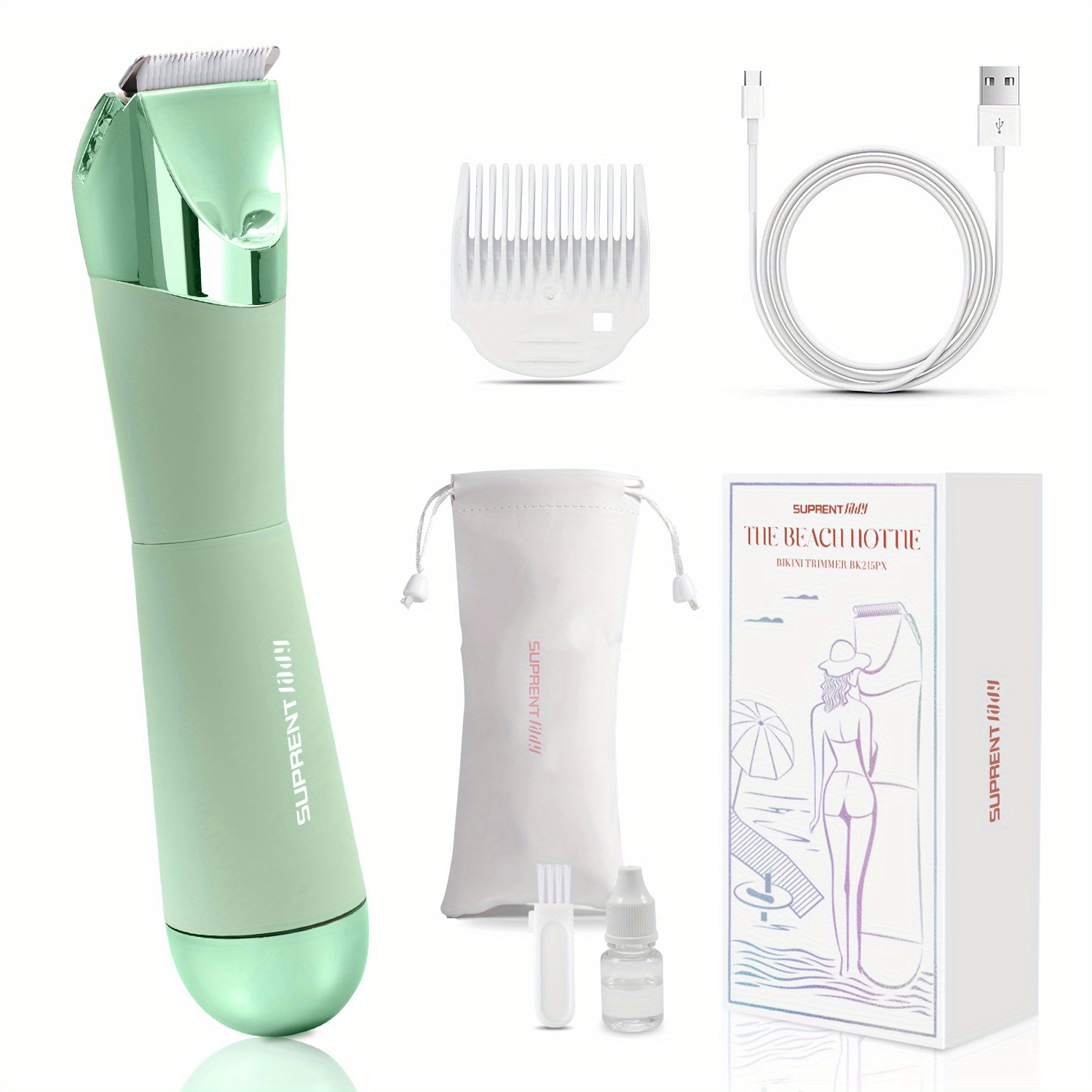 

Women- Ladies Removal For Pubic & Facial - Razors Usb-c Rechargeable -