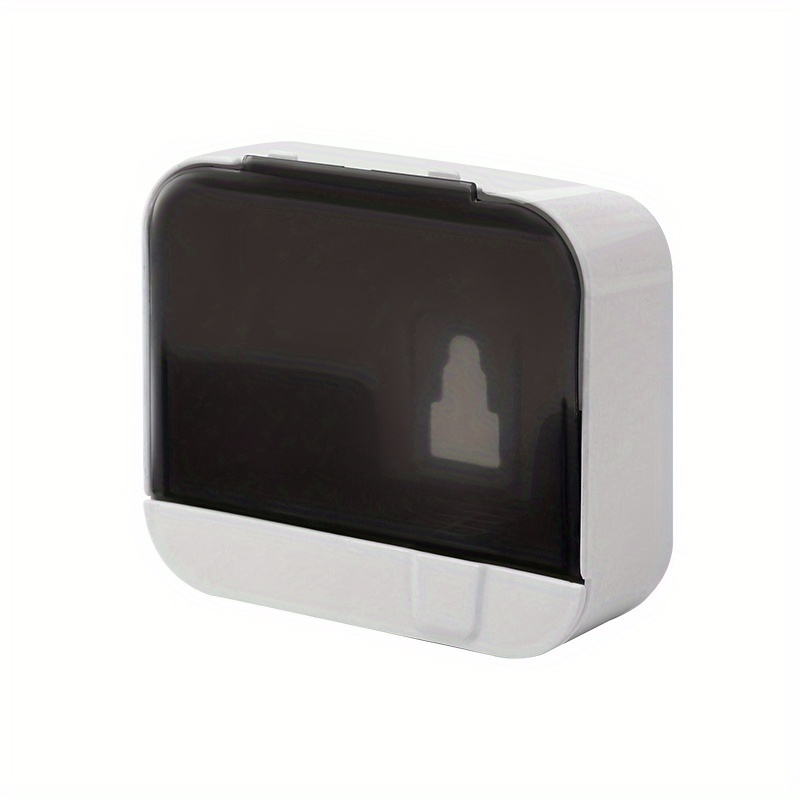 1pc Bathroom Soap Holder, Soap Storage Box, Wall Mounted No Punch Soap Dish With Drain