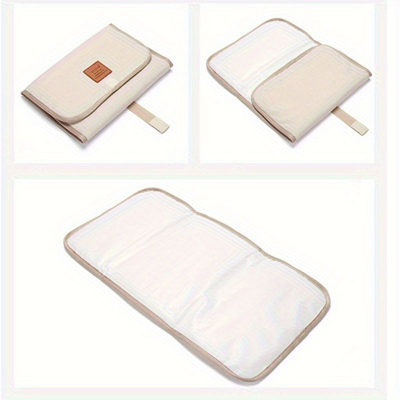 waterproof portable diaper changing pad with storage pockets   polyester baby changing station for 0 3 years old travel friendly foldable nursery essential details 3