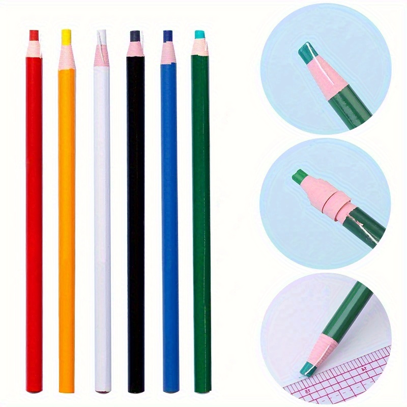 

6pcs Pencils - Markers For Sewing & Knitting, Assorted