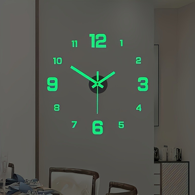 

Minimally Quiet Digital Wall Clock, Wall Clock, Decorative Clock, Suitable For Living Room, Study, Bedroom Decoration