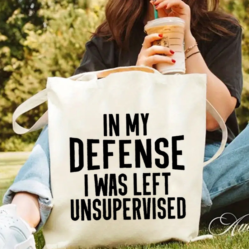 

Women' Tote Bag, " Defense I Was Left " , , No , For Shopping And