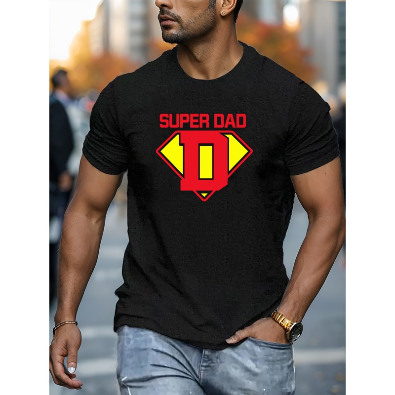 

T-shirt "" pour Hommes - Manches Courtes Décontractées, Polyester, T-shirt de Mode d'Été avec Design Géométrique