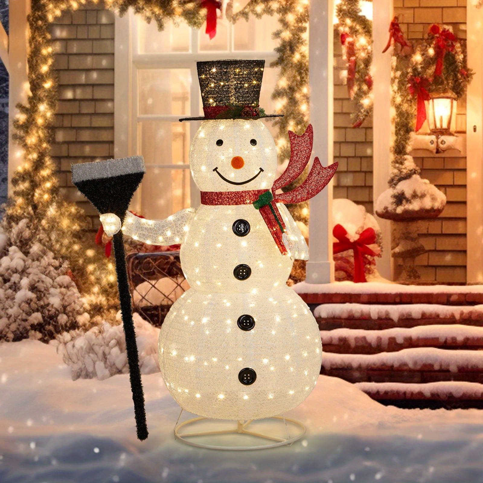 

5ft Lighted Snowman, Christmas Decor Decoration