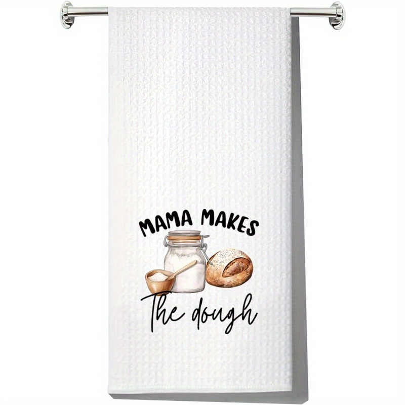 

Sourdough Bread Kitchen Towel - 18x26 Inch, Polyester, Machine Washable, Perfect Gift For Baker Moms, Flour Bag, Making Dough