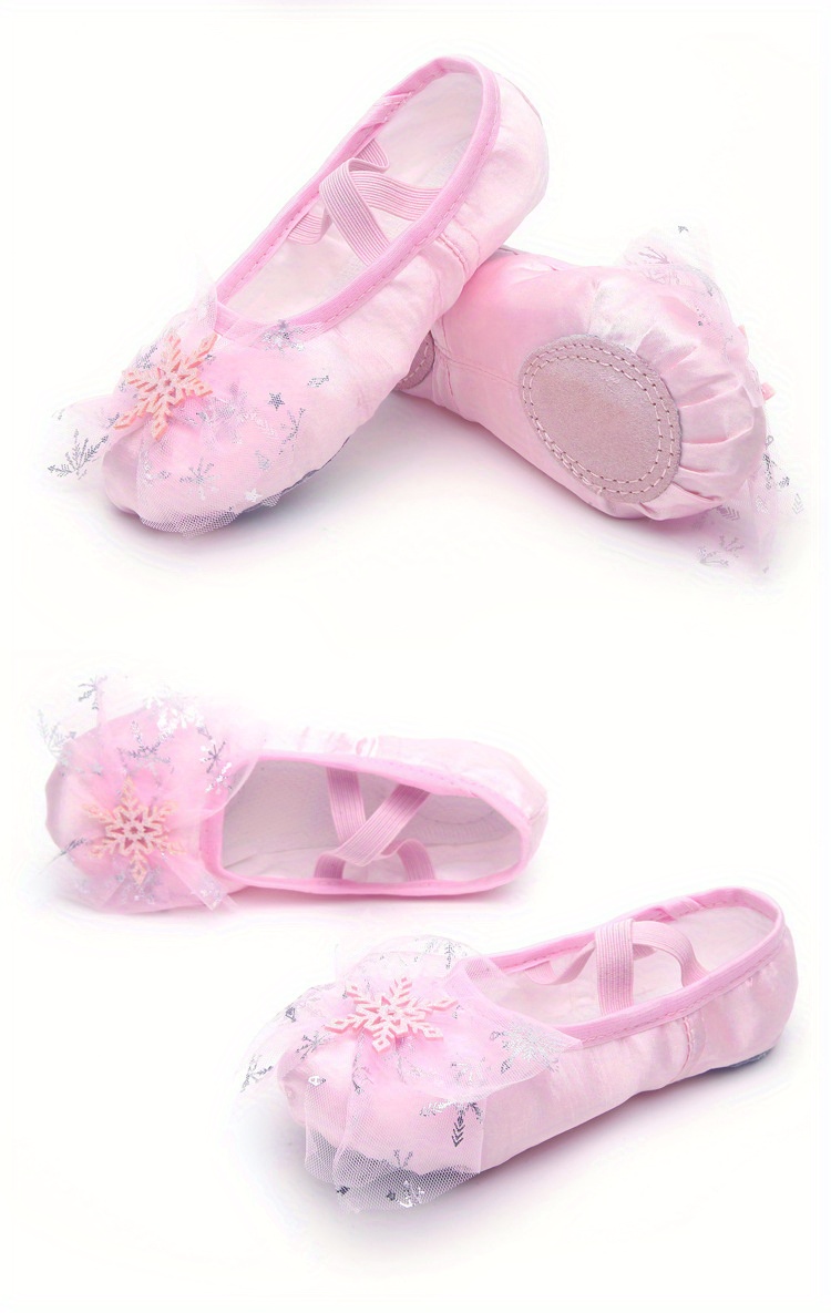Adorable Princess Dance Shoes for Youngsters, Soft Sole Ballet Shoes for Girls, Chinese Dance Training Cat Claw Shoes