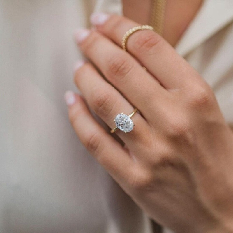 ETERNALS EARTH 1/2/3 Carat Lab-Moissanite Ring in 925 Silver