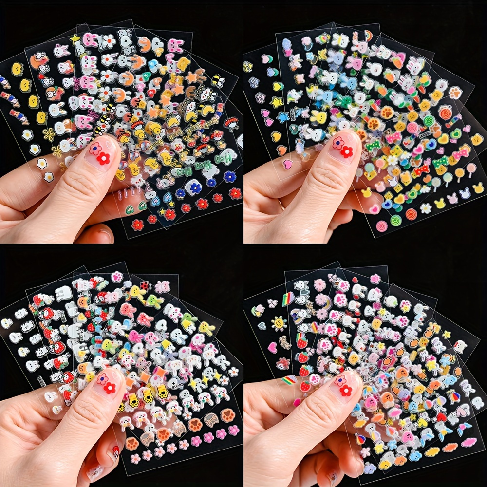 

30pcs -the- Art - , , & Bow | -adhesive Plastic Decals For Diy & Pedicure | , , | Use, 3d Decal