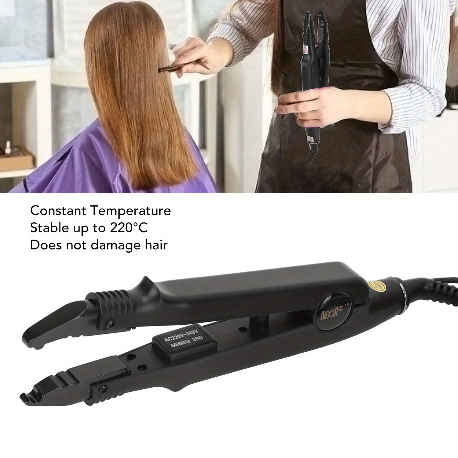 

Wärmezange Für , Wärmezange Für Extensions, Wärmezange , Haarverlängerungs Set Konstante Temperatur Haar Extensions Iron Einstellbare Haarverbinder Werkzeuge