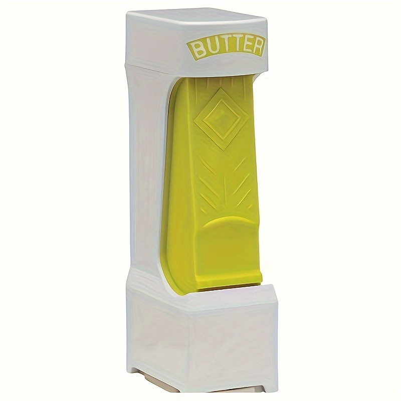 1pc Easy-to-Use Manual Butter Slicer - Perfect for Cheese, Avocado & More - Durable Stainless Steel Blade with Yellow & White Plastic Handle - Essential Kitchen Gadget for Effortless Spreading