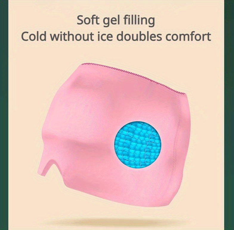 1pc Migraine Hat, Facial Cooling Gel Headband, Retractable Headgear, Cold Compress Hat, Facial Cooling Product, Suitable for Relaxation, Hangover, Fever, Fatigue, etc