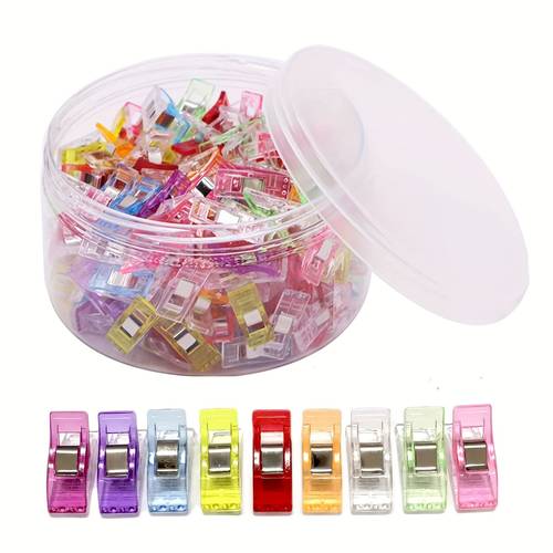 30 pack mixed color sewing clips multi purpose quilting binding clips with pins fabric binder clips for quilting crafts and tailoring