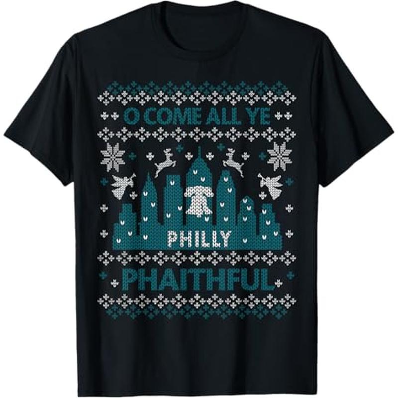 

Ugly Christmas Oh All Ye Phaithful T-, 100% , For Men Women Dad Mom , S-xxxl,