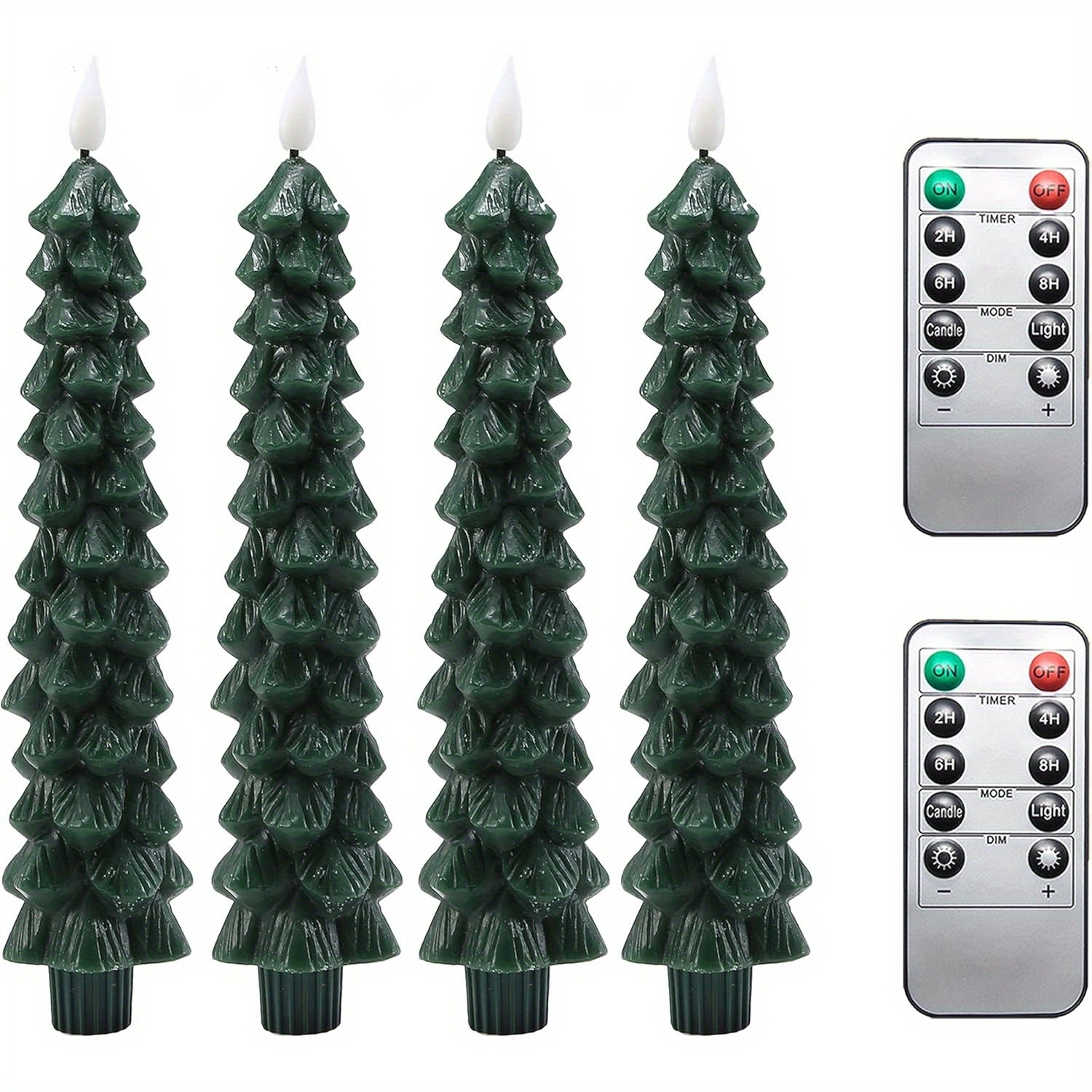 

4pcs , Christmas , Wax Battery Operated 3d Flickering For Fireplace Christmas Halloween Christmas