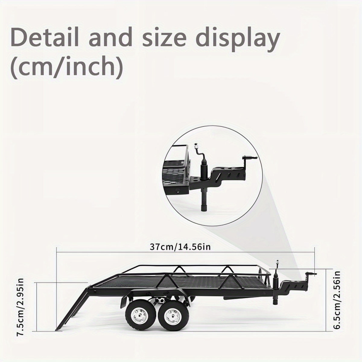 RC Eimer-Anhänger Für 1/10 Modellautos – Metall-Simulation Für TRX4, D90, SCX10