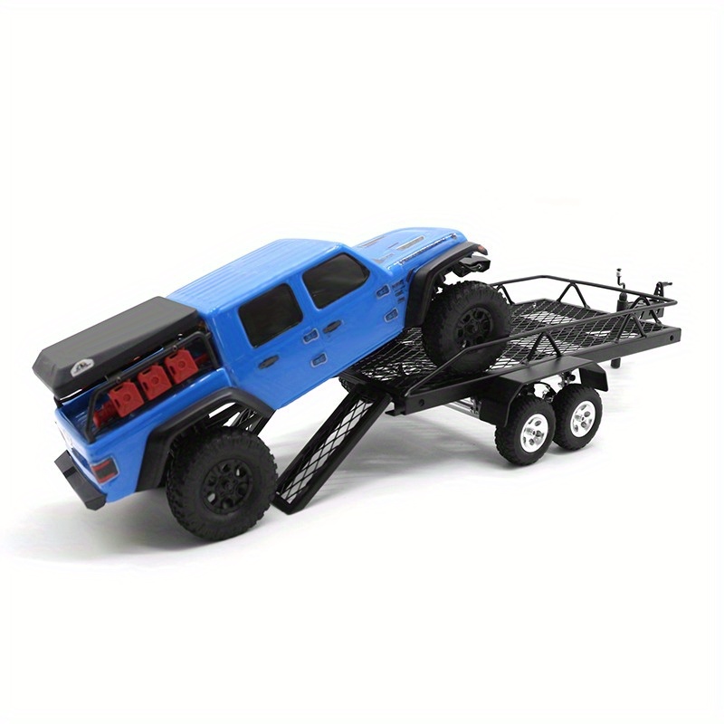 RIKEL 8-teiliges Metall-Stoßstangen-Set Mit Anhänger & Schäkel Für 1/24 RC Crawler Wie Axial SCX24