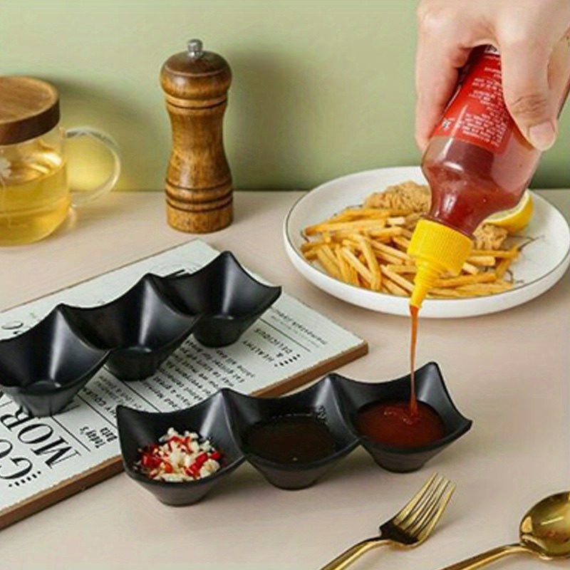 versatile 3 compartment   durable plastic condiment server for hot pot appetizers japanese flavors     use Product details 6