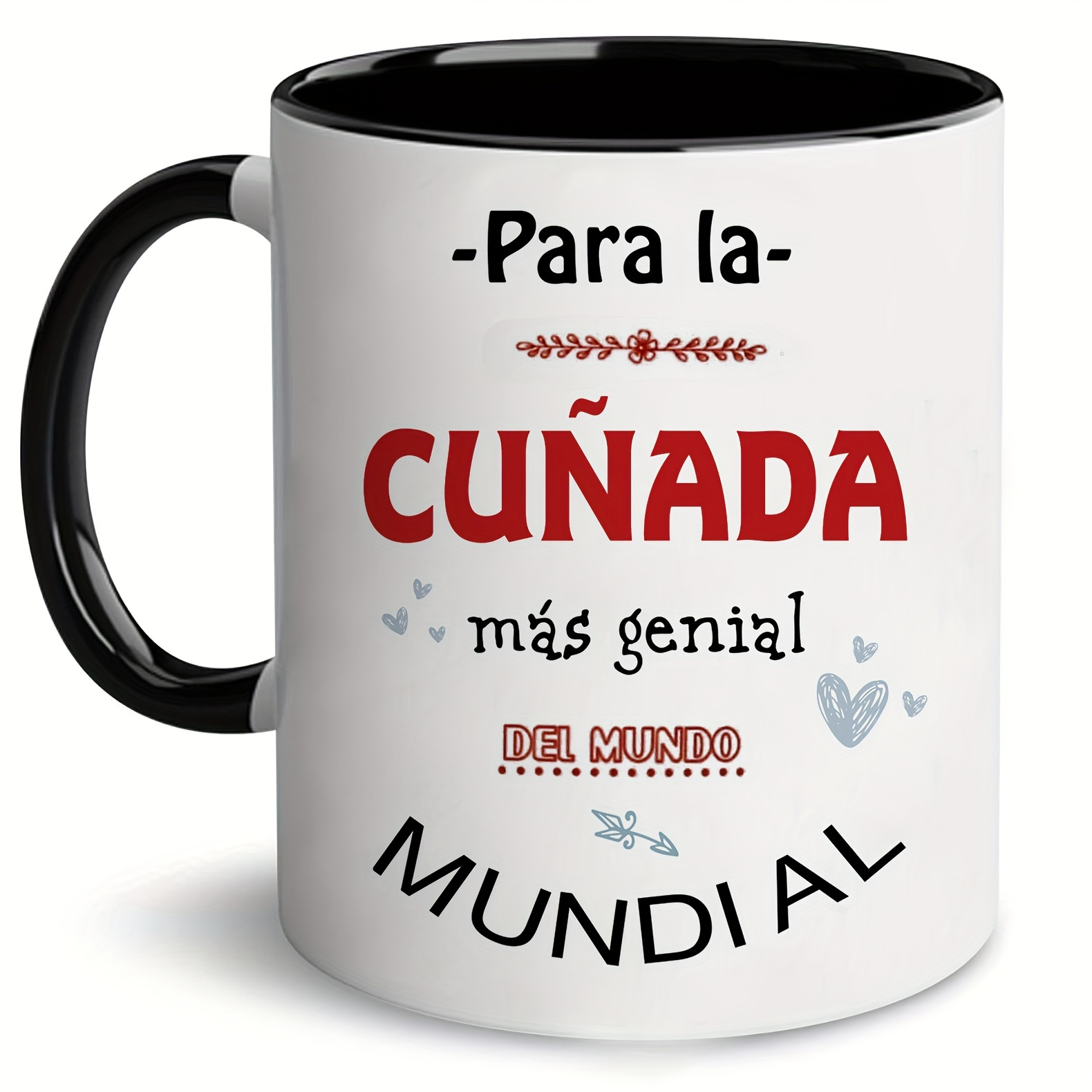 

Chic 11.1oz Spanish-inspired Ceramic Mug - Perfect Gift For , Ideal For Outdoor Camping, Picnics & Travel, & Microwave Safe