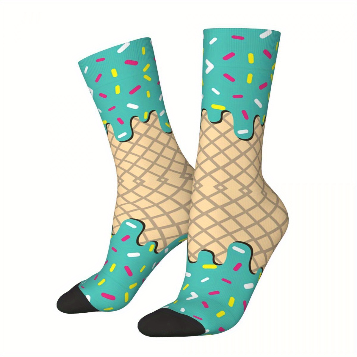 

Cream Sock Printed Man Polyester