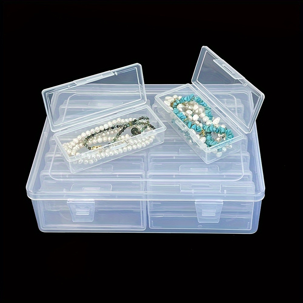 large capacity jewelry box 12 independent compartments transparent portable storage organizer for hair accessories necklaces and rings   Product details 4