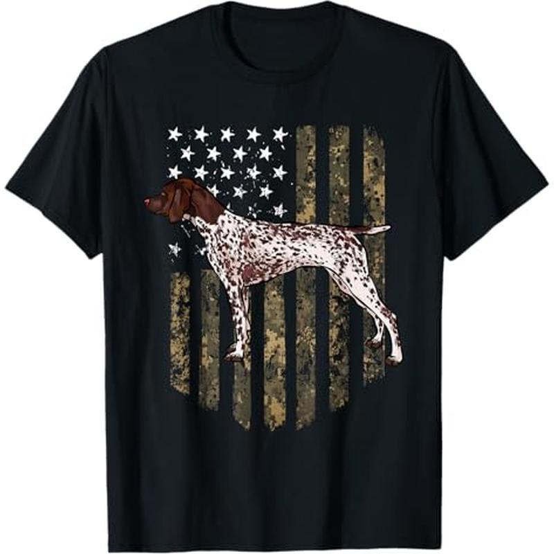 

German Shorthaired 4th Of T-, 100% , For Men Women Dad Mom , S-xxxl,