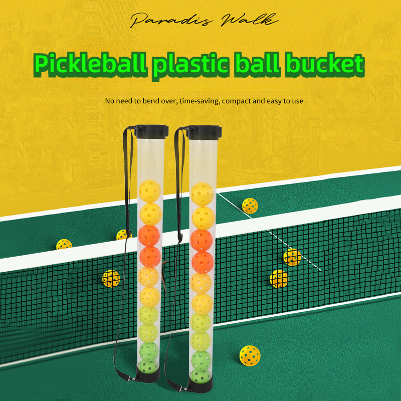TEMU Pickleball Tennis Ball Retriever, Ball Holder, Portable Ball Bucket Holds 12 Balls, No-bend Pickleball Ball Retriever Bucket, Can Be Used For Storing Pickleball And Tennis Balls