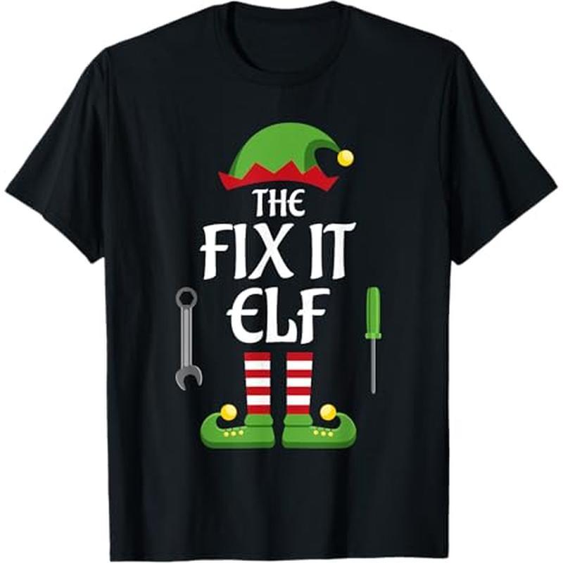 

Elf Christmas T-, 100% , For Men Women Dad Mom , S-xxxl,