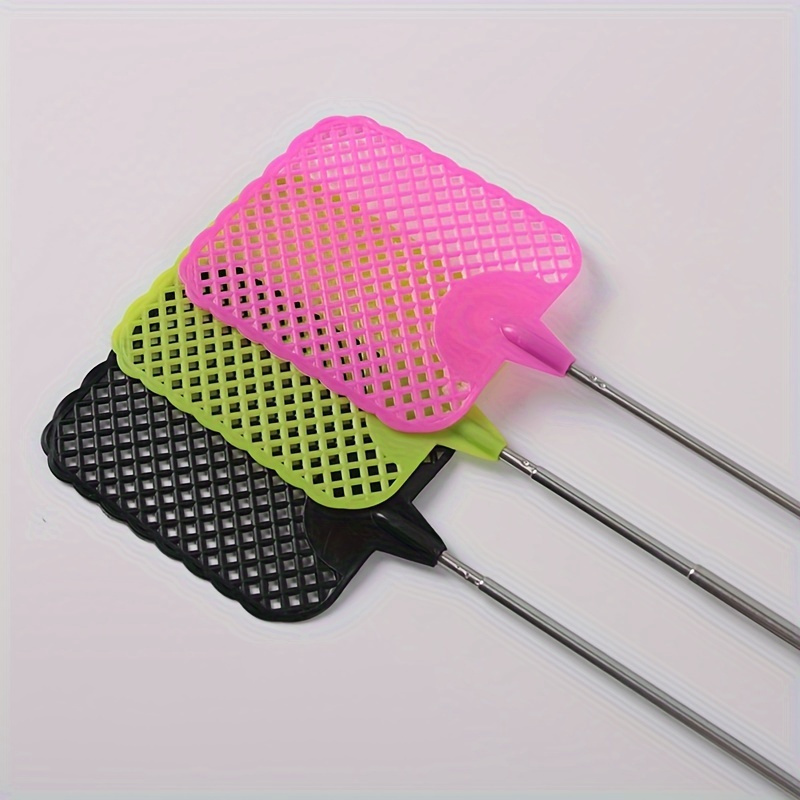 

Multi-pack Manual Fly Swatters, Plastic, Non-electric Pest Control, With Extendable Metal Handles For Home & Classroom Use