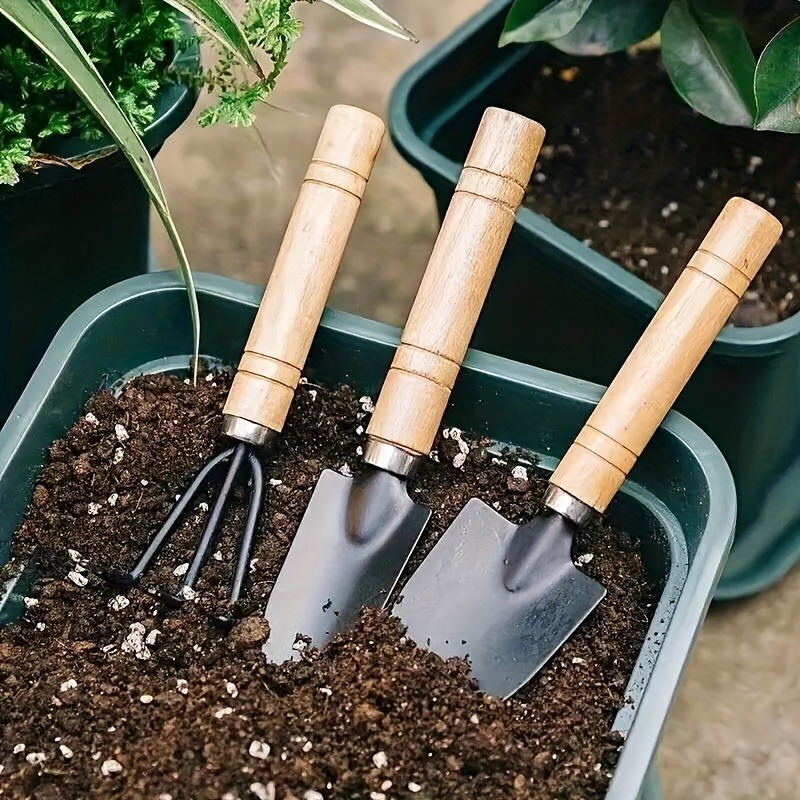 

3pcs/set, Flower Planting Tools, Household Vegetable Planting Gardening, Garden Art, Pine Soil Flower Shovel, Pot Flower Planting Tools, -piece Small Shovel