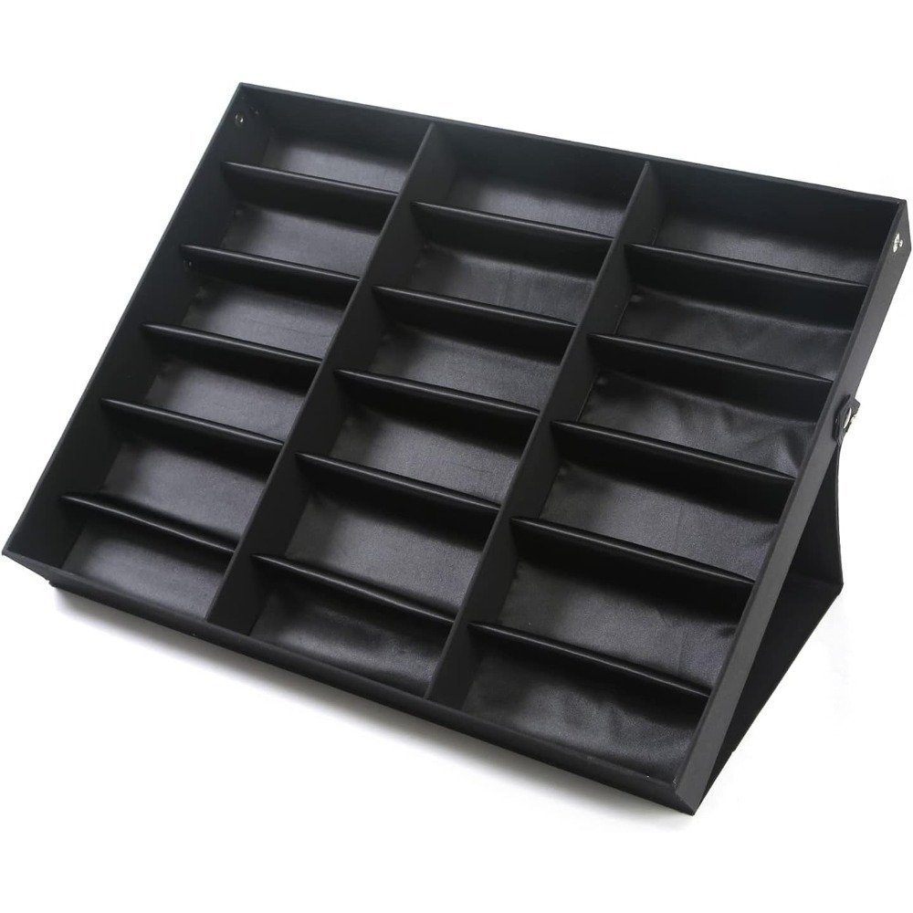 

18 Grids Sunglass Organizer Sunglass Case, Glasses Display Holder Storage Box Glasses Collection Tray For Men Women