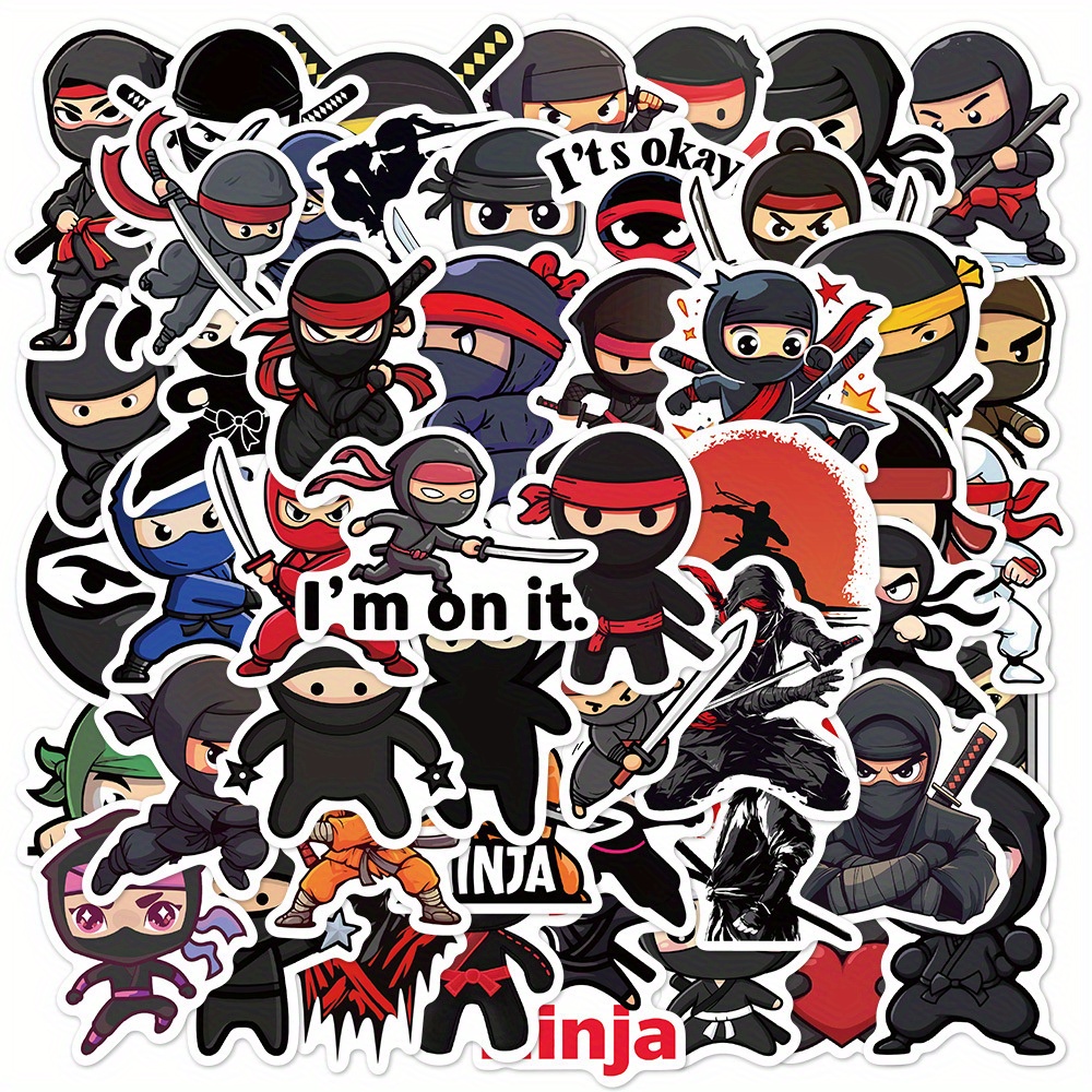 50pcs Graffiti Vinyl Stickers, Waterproof Cartoon Doodles For Laptop, Suitcase, Guitar, Car - , Irregular Shape, Mixed Colors