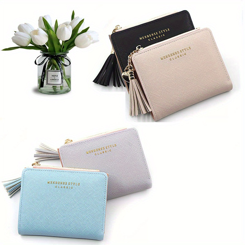 Coin Purse Women Zip Leather Wallet