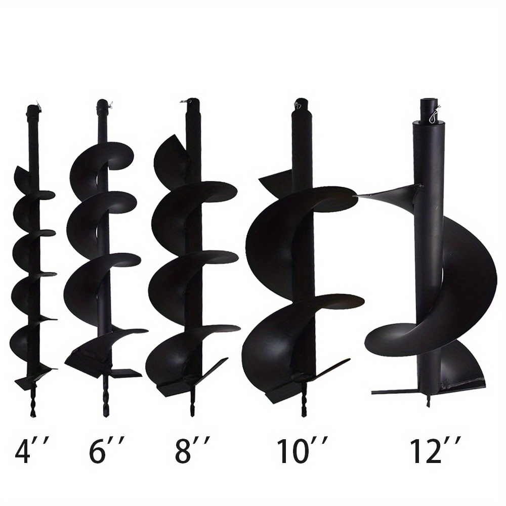 

Earth Auger Drill Bits 4" 6" 8" 10" 12" Fit For 3/4" Shaft Auger Post Fence Hole Digger