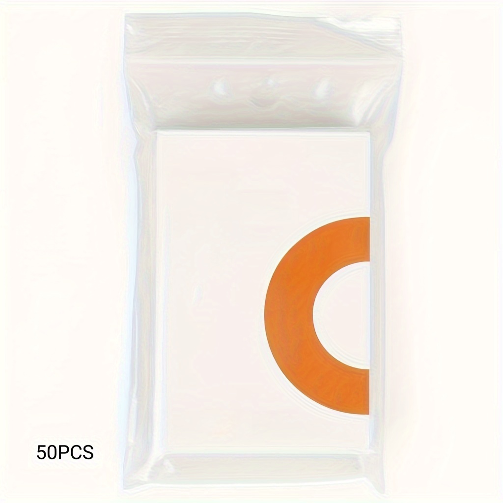 TEMU 50pcs Plastic Card Sleeves For Photos & Collectibles - Ideal For Albums & Protection